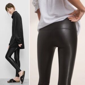 Aritzia || Wilfred Free Daria Vegan Leather Leggings Black XS